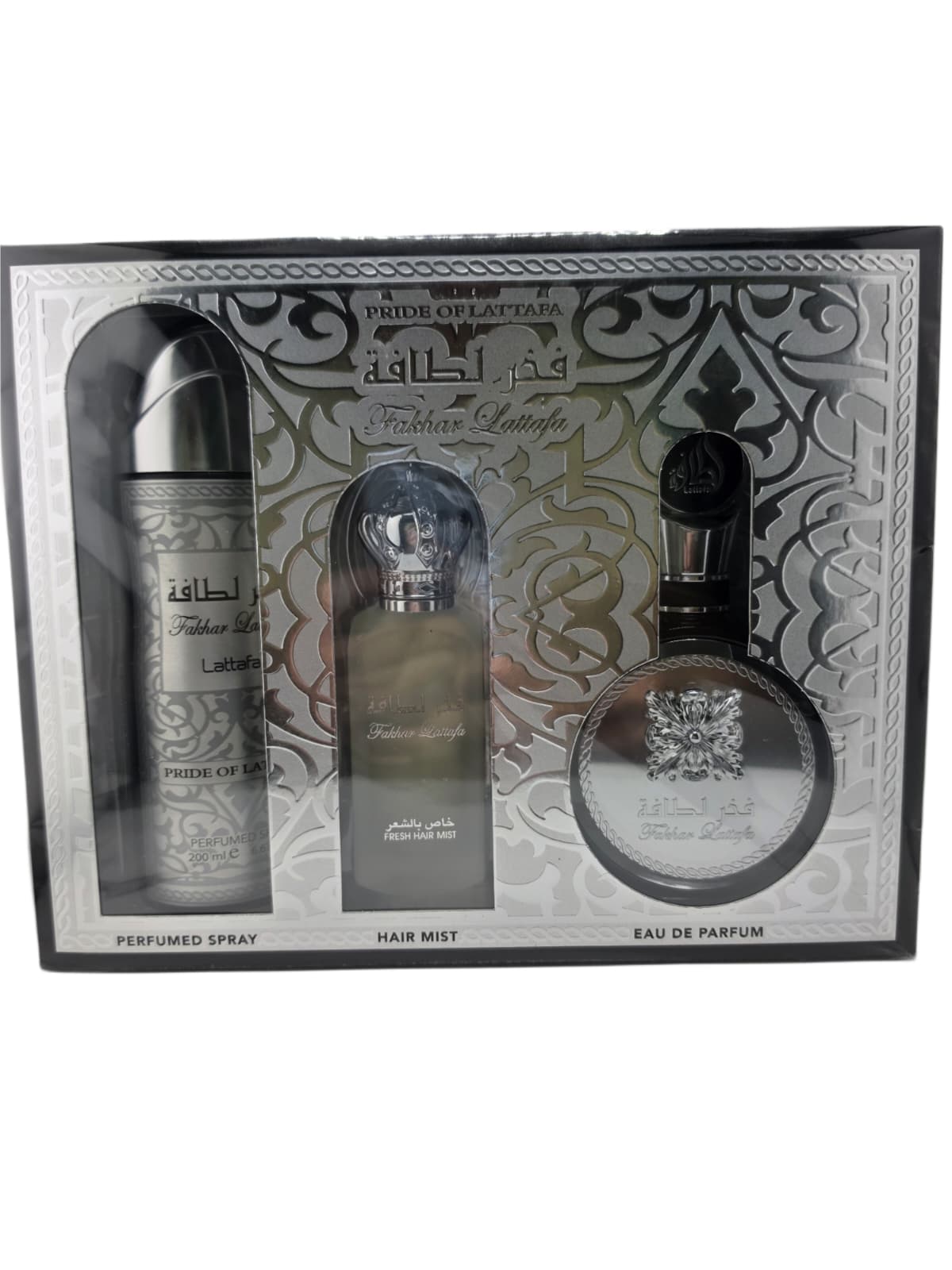 Gift Set Lattafa Fakhar Platin 3.4 oz
