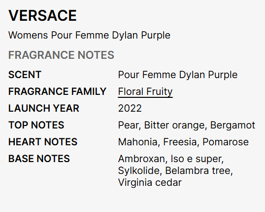 Mini Gift Set Versace Dylan Purple  - Women