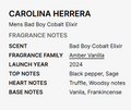 Mini Carolina Herrera Bad Boy Cobalt Elixir 8ml