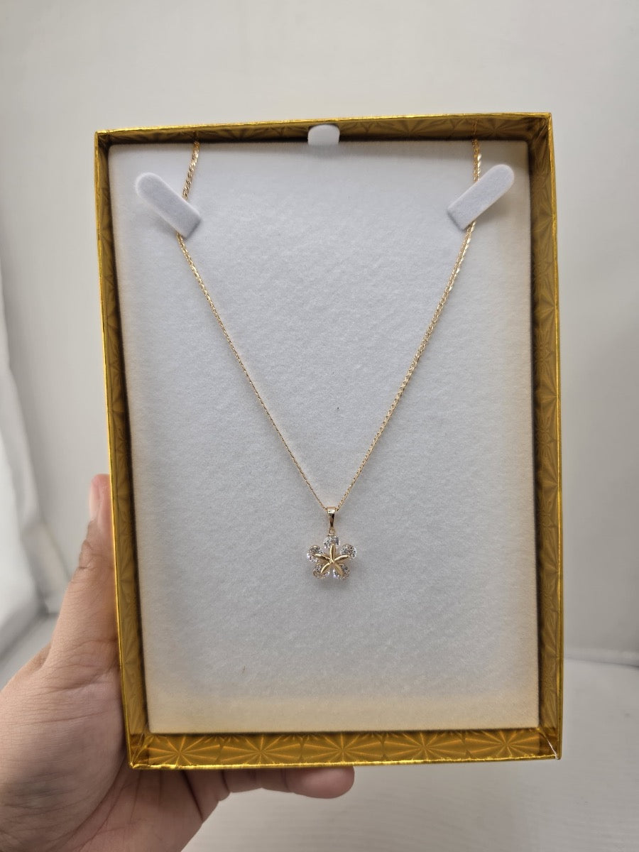 Gold plated 18K chain with pendant
