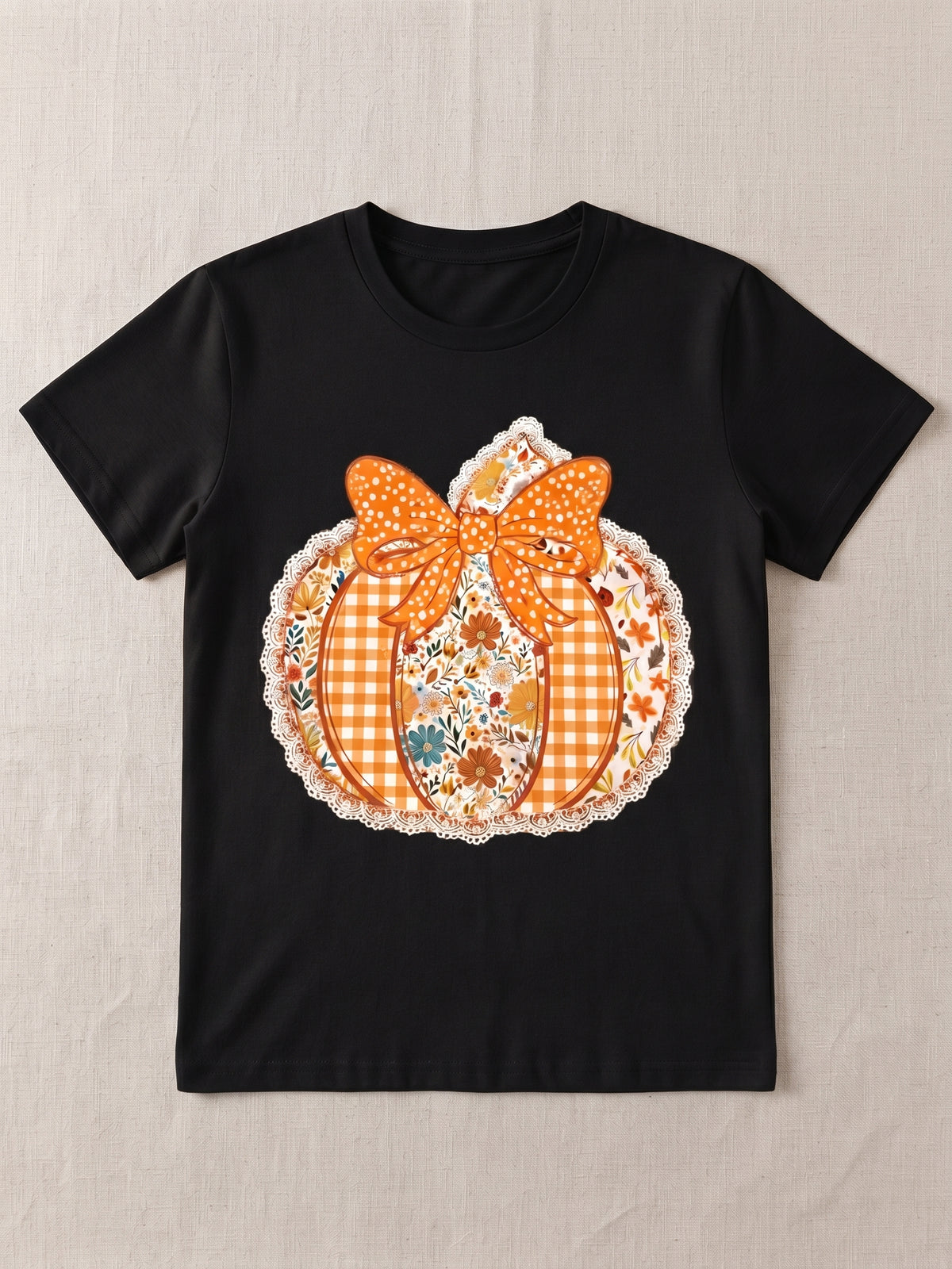 Patchwork Pumpkin - Tshirt