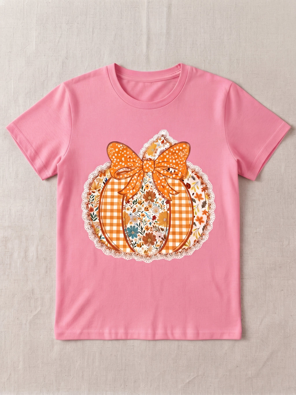 Patchwork Pumpkin - Tshirt