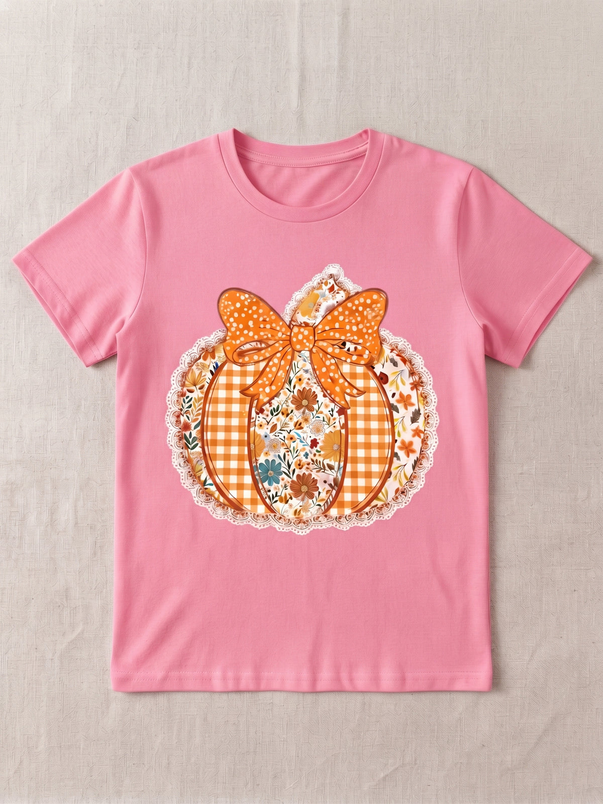 Patchwork Pumpkin - Tshirt