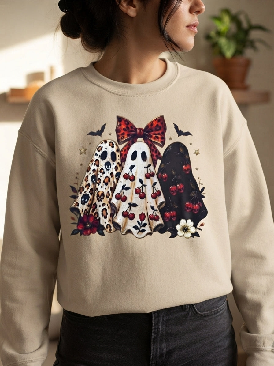 Spooky Cherry Ghosts - Sweater