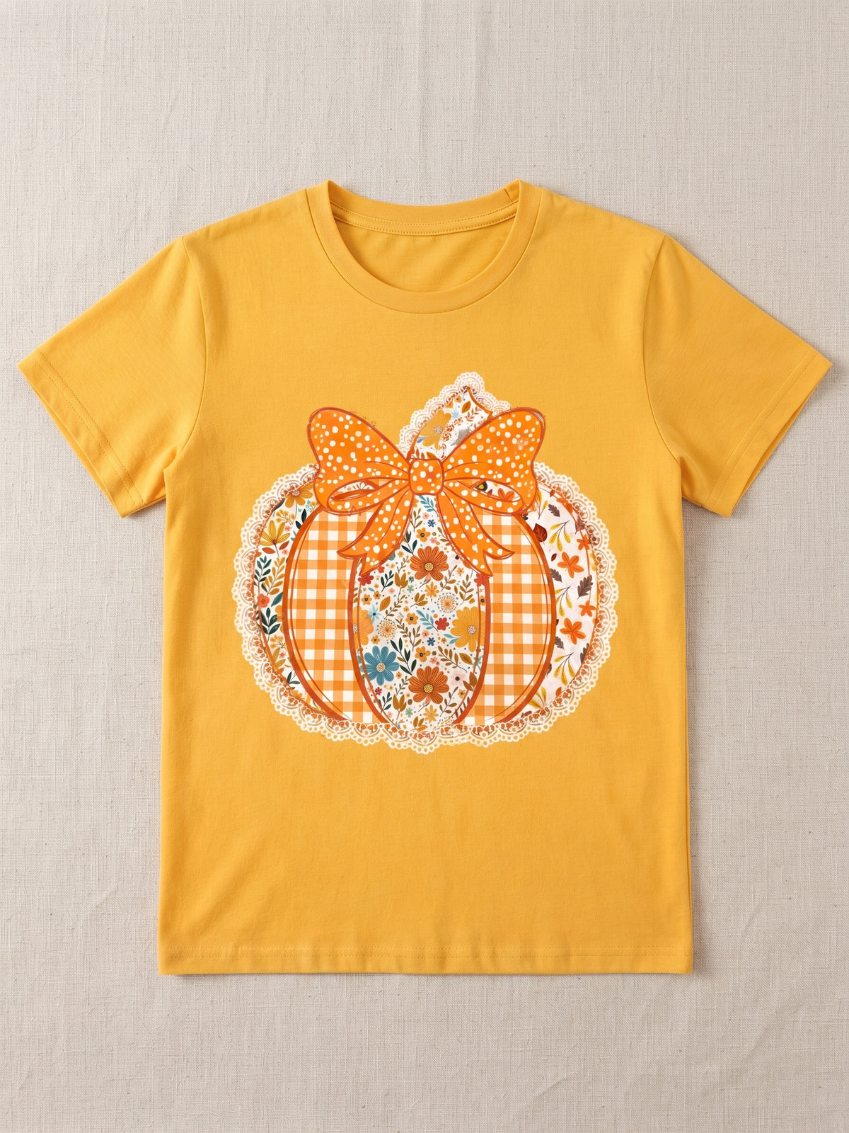Patchwork Pumpkin - Tshirt