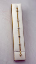 14K bracelet green heart y el otro es infinito con heart