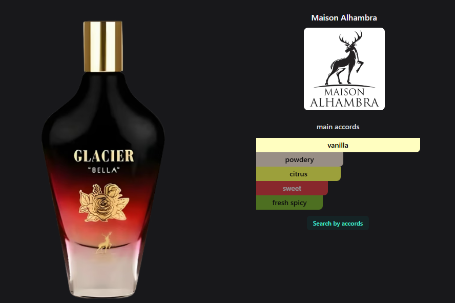 Maison Alhambra Glacier Bella 3.4 oz