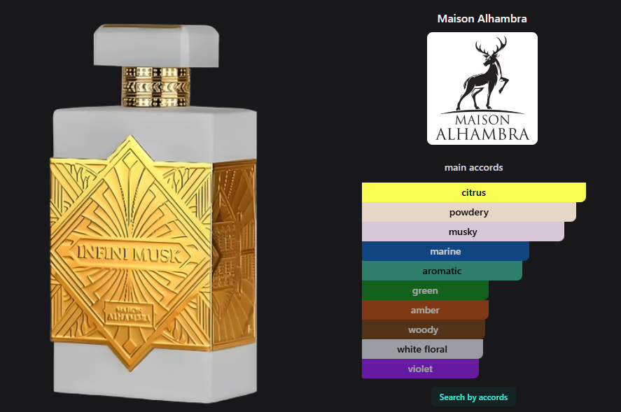 Maison Alhambra Infini Musk edp 3.4 oz