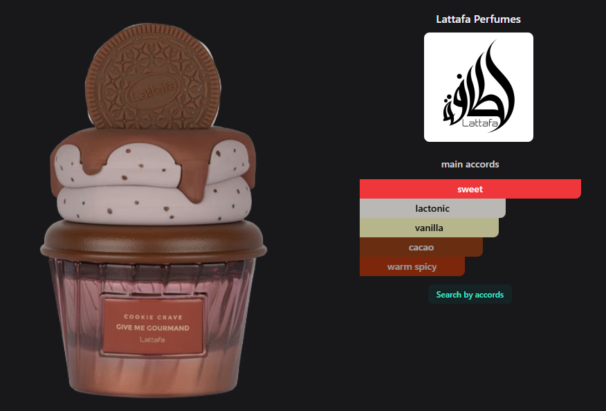 Lattafa Perfumes Cookie Crave edp 2.53 oz