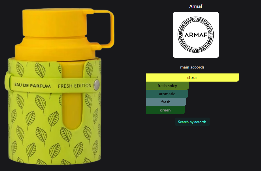Armaf Odyssey Limoni Fresh edp 3.4 oz