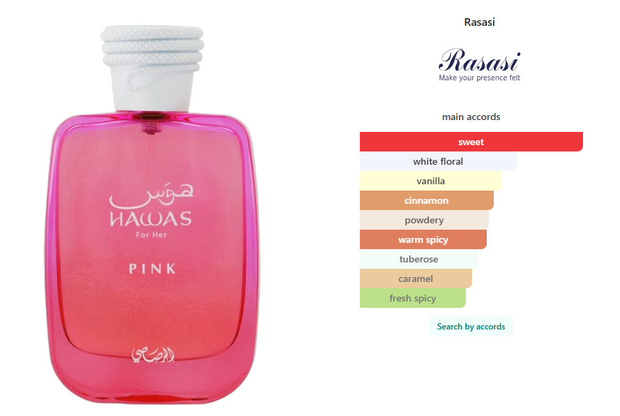 Hawas for her - PINK 100ml