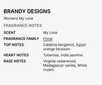 Brandy Designs Ladies My Love EDP Spray 100 ml /  3.4 oz