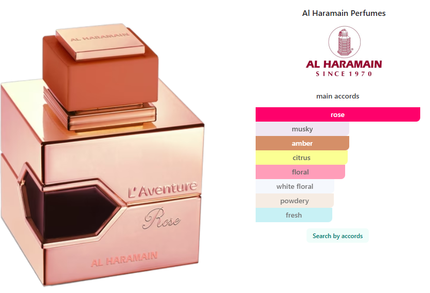 Al Haramain Perfumes L'Aventure Rose