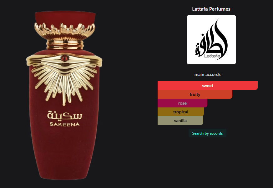 Lattafa Perfumes Sakeena edp 3.4 oz