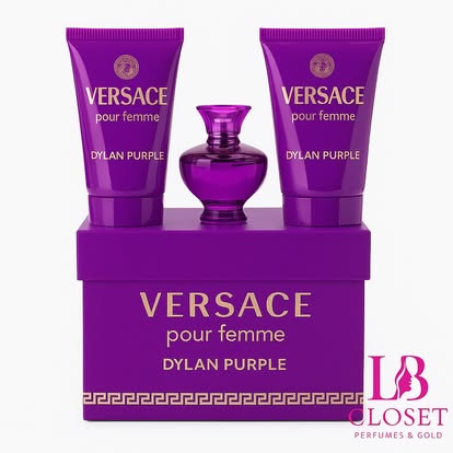 MINI VERSACE DYLAN PURPLE GIFT SET 3 PCS